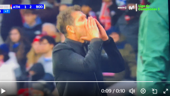 El gesto de Simeone hacia el palco que no ha pasado desapercibido